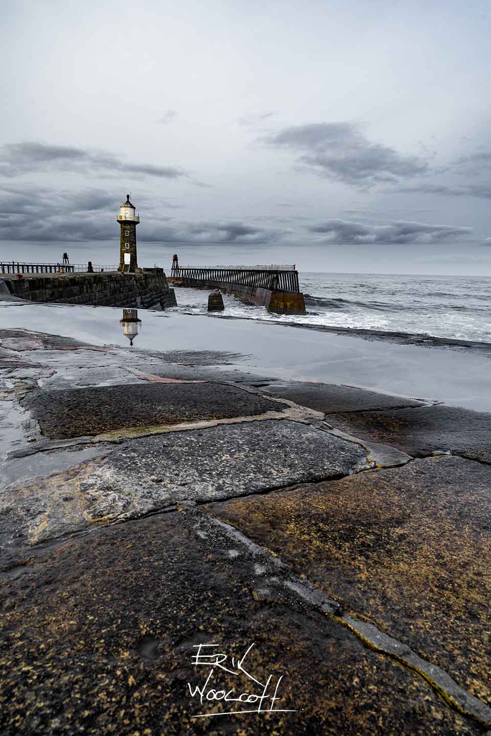 Whitby Lighthouse Reflection