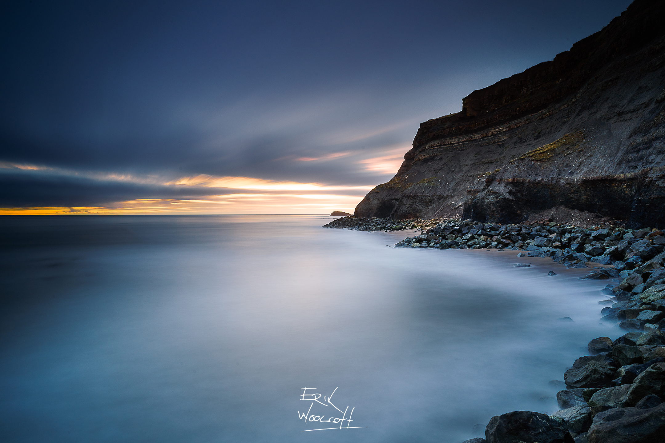 Whitby Coastline Long Exposure